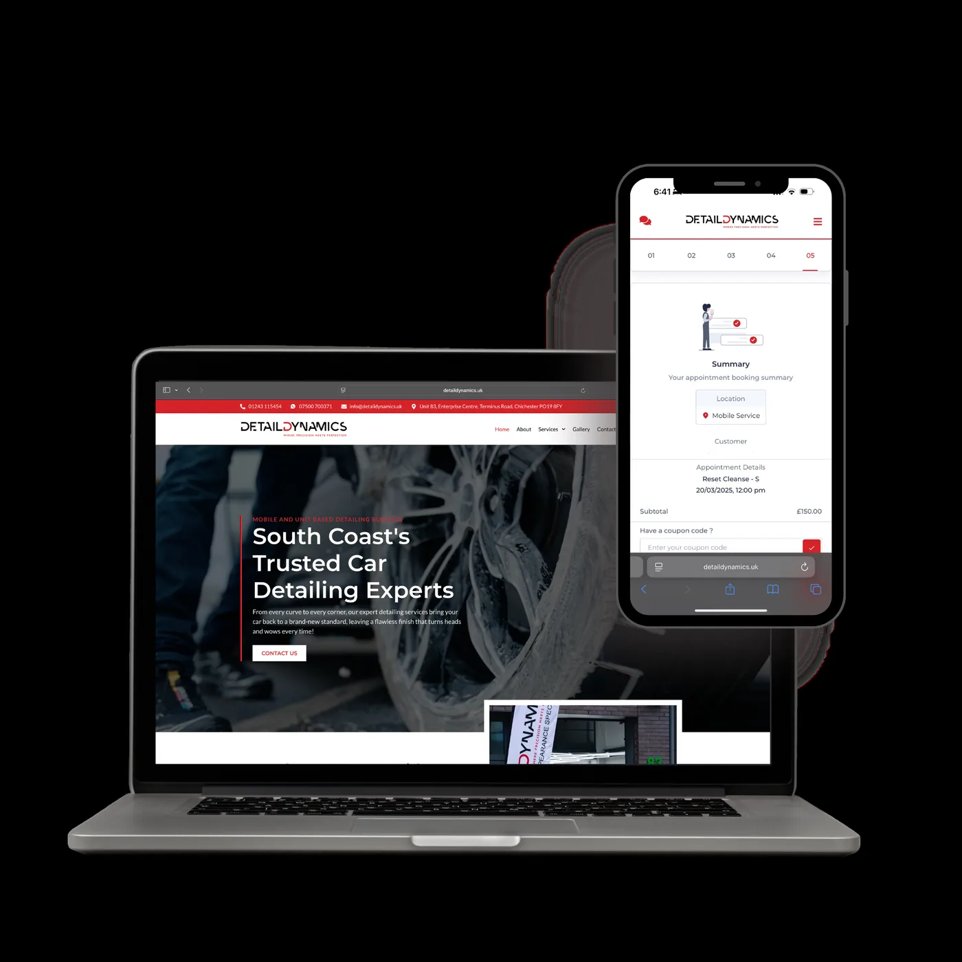 Detail Dynamics website preview